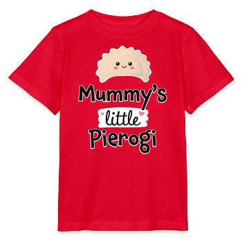Mummy's Little Pierogi – Baby & Kids Clothes - Stanley/Stella MINI CREATOR Kids’ T-Shirt - red - Front - Jaiden (125cm)