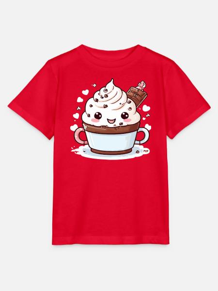 Charmanter Kakao-Begleiter - Stanley/Stella Kinder T-Shirt MINI CREATOR  - Rot