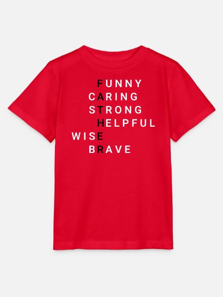 Father Vater - Stanley/Stella Kinder T-Shirt MINI CREATOR - Rot
