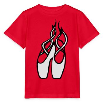 Chaussures de ballet filles Ballet danseurs Comic - T-shirt bio MINI CREATOR Stanley/Stella Enfant - rouge - Devant - Jaiden (125cm)