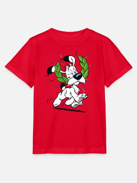 Astérix & Obélix Idéfix Avec Laurier - T-shirt bio MINI CREATOR Stanley/Stella Enfant - rouge
