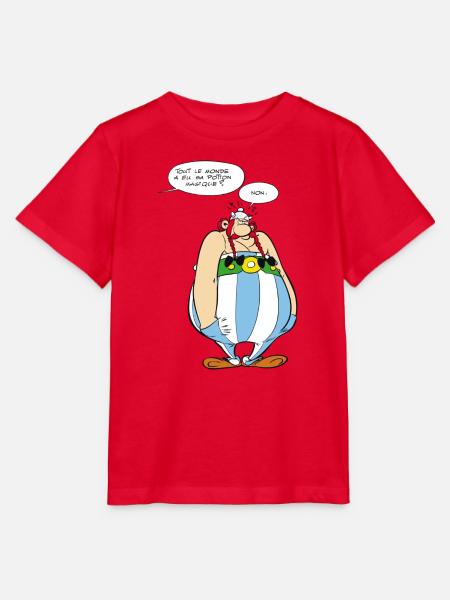 Asterix & Obelix - Obelix Boudeur - T-shirt bio MINI CREATOR Stanley/Stella Enfant - rouge