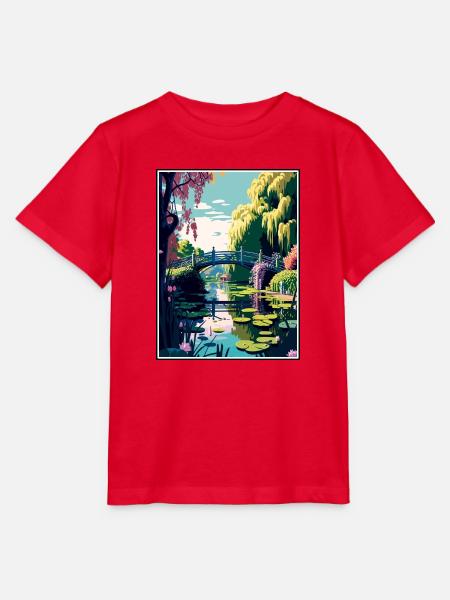 Giverny Frankreich Vintage Reiseposter WPA Souvenir - Stanley/Stella Kinder T-Shirt MINI CREATOR - Rot