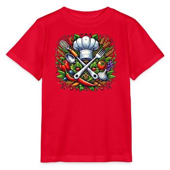 Koch Logo - Stanley/Stella MINI CREATOR Kids’ T-Shirt - red - Front - Jaiden (125cm)