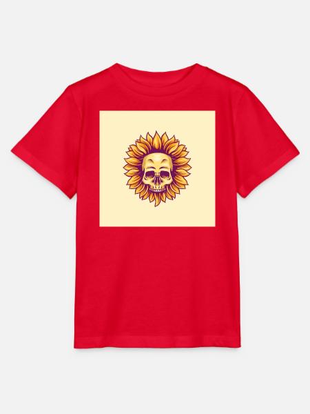 sun flower - Stanley/Stella Kinder T-Shirt MINI CREATOR  - Rot