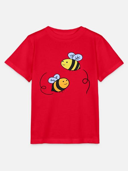 Baby Bee - Stanley/Stella Kinder T-Shirt MINI CREATOR - Rot