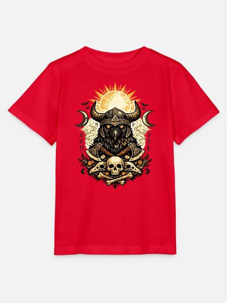 Rabenkrieger-Sonnenkranz - Stanley/Stella Kinder T-Shirt MINI CREATOR - Rot