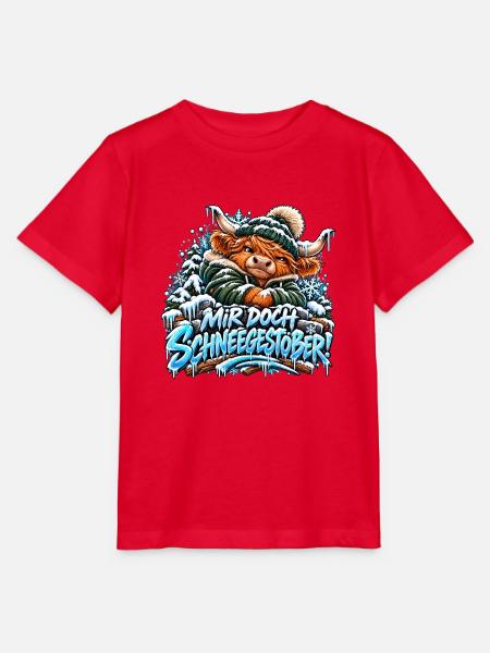 Der grummelige Highland - Stanley/Stella Kinder T-Shirt MINI CREATOR  - Rot