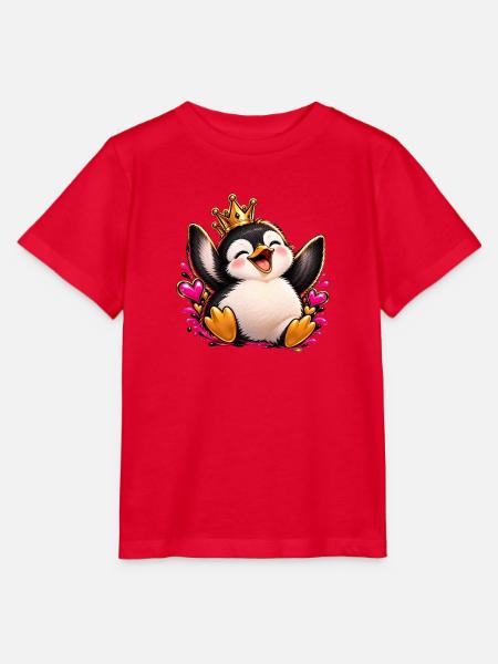 Königspinguin Jubelherz - Stanley/Stella Kinder T-Shirt MINI CREATOR - Rot