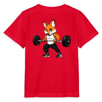 Fuchs Fitness - Stanley/Stella Kinder T-Shirt MINI CREATOR  - Rot - Vorne - Jaiden (125cm)