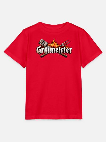 Grillmeister Flammen-Emblem - Stanley/Stella Kinder T-Shirt MINI CREATOR  - Rot