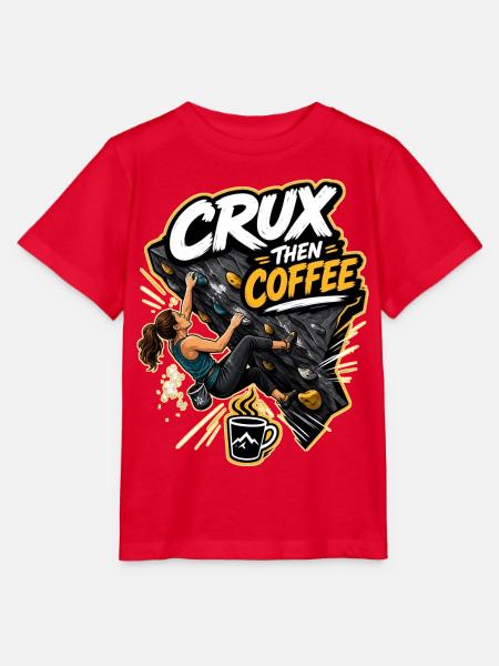 CRUX THEN COFFEE - Stanley/Stella Kinder T-Shirt MINI CREATOR - Rot