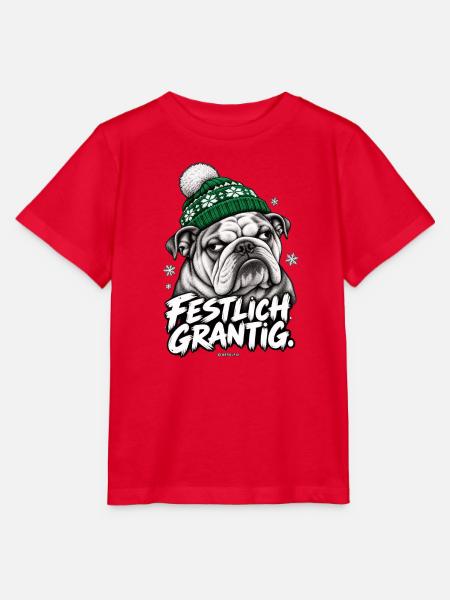 Grantige Weihnacht - Stanley/Stella Kinder T-Shirt MINI CREATOR  - Rot