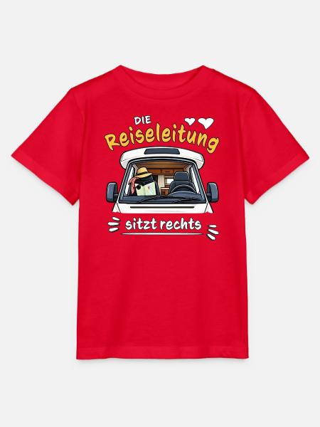 Camping Die Reiseleitung sitzt rechts - Stanley/Stella Kinder T-Shirt MINI CREATOR - Rot