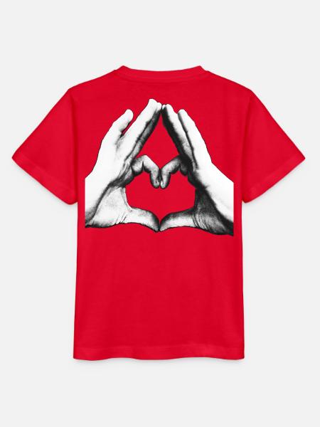 SO MUCH LOVE - Hands - Stanley/Stella Kinder T-Shirt MINI CREATOR - Rot