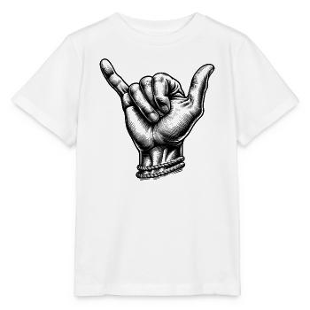 Relax Surfer Hand - Stanley/Stella MINI CREATOR Kids’ T-Shirt - white - Front - Maike (125cm)