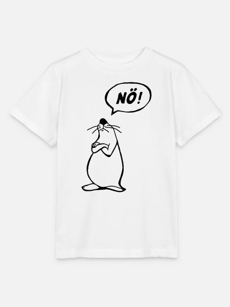 Nö Maus schwarz NÖ - Stanley/Stella Kinder T-Shirt MINI CREATOR  - Weiß