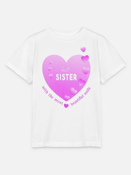 best sister - Stanley/Stella Kinder T-Shirt MINI CREATOR  - Weiß