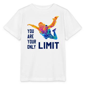 Skydive Fallschirmspringer Skydiver Freifall - Stanley/Stella Kinder T-Shirt MINI CREATOR  - Weiß - Vorne - Maike (125cm)