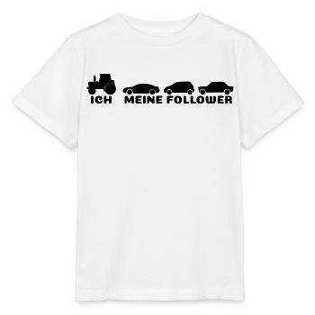 Ich meine Follower  - Stanley/Stella Kinder T-Shirt MINI CREATOR  - Weiß - Vorne - Maike (125cm)