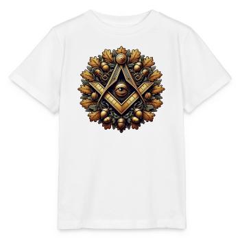 Masonic Logo - Stanley/Stella MINI CREATOR Kids’ T-Shirt - white - Front - Maike (125cm)