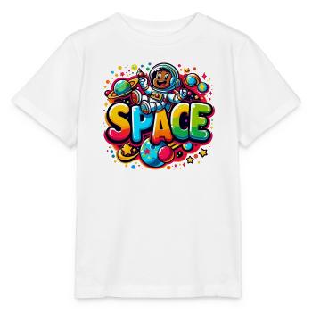 Space Astronautenkind - Stanley/Stella Kinder T-Shirt MINI CREATOR  - Weiß - Vorne - Maike (125cm)