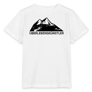 Survival-Ready #Überlebenskünstler - Stanley/Stella Kinder T-Shirt MINI CREATOR  - Weiß - Vorne - Maike (125cm)