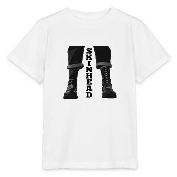 Skinhead Boots - Stanley/Stella Kinder T-Shirt MINI CREATOR  - Weiß - Vorne - Maike (125cm)