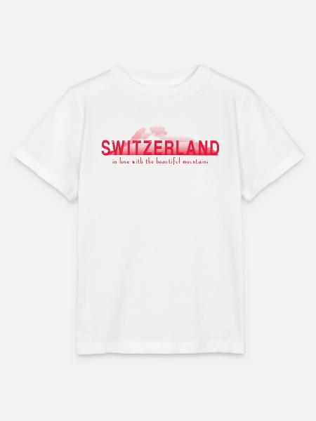 switzerland mountains - Stanley/Stella Kinder T-Shirt MINI CREATOR  - Weiß