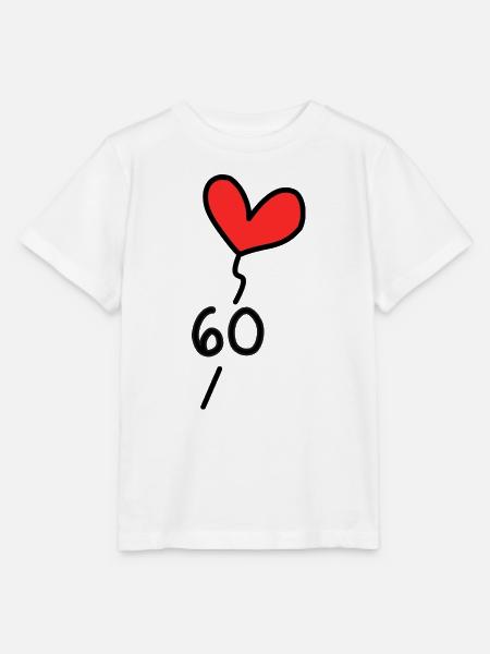 60. 60 JAHRE. 60-JÄHRIGES JUBILÄUM. 60. GEBURTSTAG. - Stanley/Stella Kinder T-Shirt MINI CREATOR  - Weiß