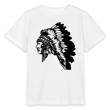 Indianer - Stanley/Stella Kinder T-Shirt MINI CREATOR  - Weiß - Vorne - Maike (125cm)