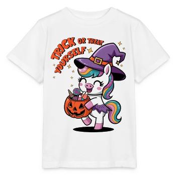 Trick Or Treat Yourself - Stanley/Stella MINI CREATOR Kids’ T-Shirt - white - Front - Maike (125cm)