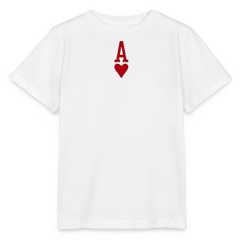 Poker Playing Card Heart As - Stanley/Stella MINI CREATOR Kids’ T-Shirt - white - Front - Maike (125cm)