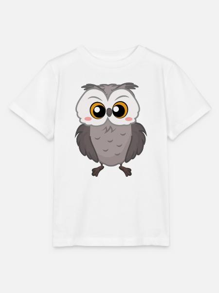 Eule - Stanley/Stella Kinder T-Shirt MINI CREATOR - Weiß