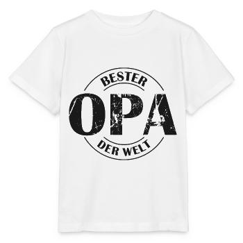 Bester Opa der Welt - Stanley/Stella Kinder T-Shirt MINI CREATOR  - Weiß - Vorne - Maike (125cm)