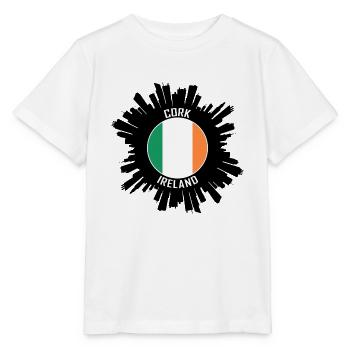 Cork Skyline Irland Flagge Reise-Souvenir - Stanley/Stella Kinder T-Shirt MINI CREATOR  - Weiß - Vorne - Maike (125cm)