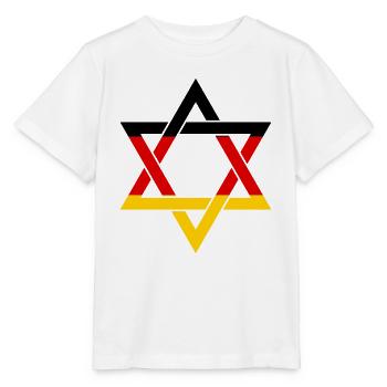 STOLZER DEUTSCHER JUDE Judentum Juden Menorah - Stanley/Stella Kinder T-Shirt MINI CREATOR  - Weiß - Vorne - Maike (125cm)