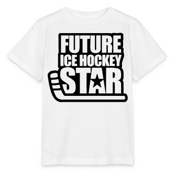 Futur Hockey sur glace étoile - T-shirt bio MINI CREATOR Stanley/Stella Enfant - blanc - Devant - Maike (125cm)