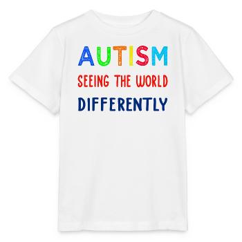 Autism Seeing Differently - Stanley/Stella MINI CREATOR Kids’ T-Shirt - white - Front - Maike (125cm)