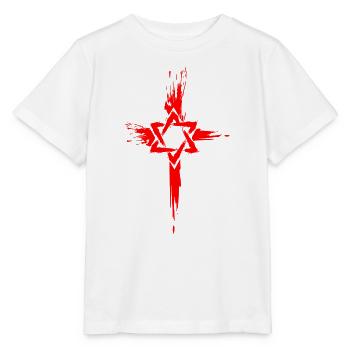 Messianische Juden Judenchristen Davidstern Kreuz - Stanley/Stella Kinder T-Shirt MINI CREATOR  - Weiß - Vorne - Maike (125cm)