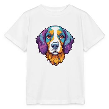 Cao de Castro Laboreiro Hunderasse Cartoon Kawaii I - Stanley/Stella Kinder T-Shirt MINI CREATOR  - Weiß - Vorne - Maike (125cm)