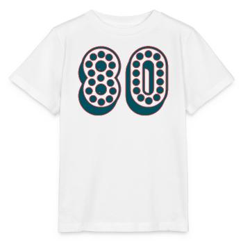 80. 80 YEARS. 80th ANNIVERSARY. 80TH BIRTHDAY. - Stanley/Stella MINI CREATOR Kids’ T-Shirt - white - Front - Maike (125cm)