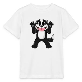 Dachs - Stanley/Stella Kinder T-Shirt MINI CREATOR  - Weiß - Vorne - Maike (125cm)