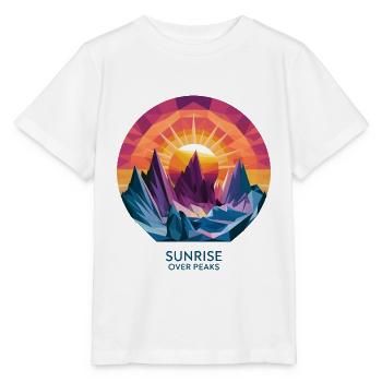Sunrise Over Peaks - Stanley/Stella MINI CREATOR Kids’ T-Shirt - white - Front - Maike (125cm)