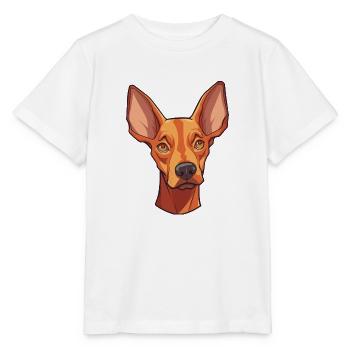 Cirneco Dell Ätna Hunderasse Cartoon Kawaii Illustration - Stanley/Stella Kinder T-Shirt MINI CREATOR  - Weiß - Vorne - Maike (125cm)