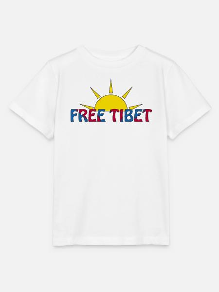 free tibet - Stanley/Stella Kinder T-Shirt MINI CREATOR - Weiß