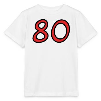 80. 80 YEARS. 80th ANNIVERSARY. 80TH BIRTHDAY. - Stanley/Stella MINI CREATOR Kids’ T-Shirt - white - Front - Maike (125cm)