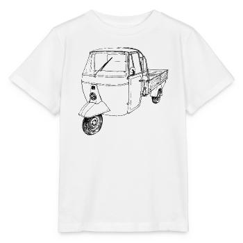 Vintage tricycle scooter - Stanley/Stella MINI CREATOR Kids’ T-Shirt - white - Front - Maike (125cm)