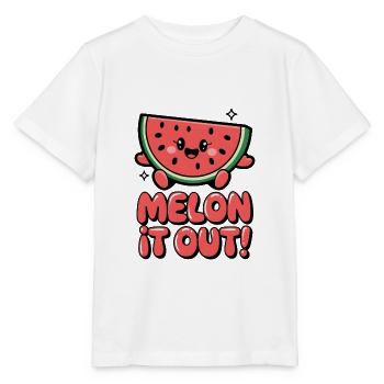 Melon It Out! - Stanley/Stella MINI CREATOR Kids’ T-Shirt - white - Front - Maike (125cm)