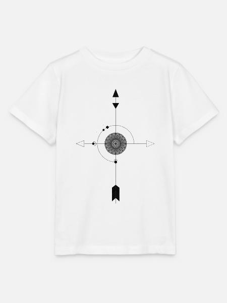 Kompass - Stanley/Stella Kinder T-Shirt MINI CREATOR  - Weiß
